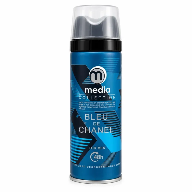 اسپری بدن مردانه مدیا مدل Bleu de Chanel