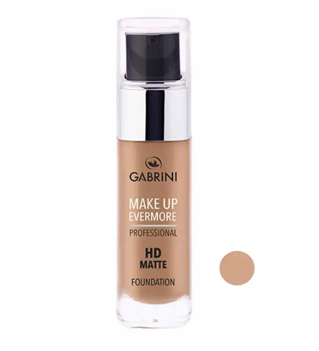 کرم پودر شیشه‌ای با پوشش و کاور بالا مدل HD MATTE گابرینی - حجم 30 میلی لیتر