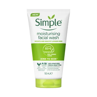 ژل شستشو صورت مدل moisturizing سیمپل -حجم 150میل