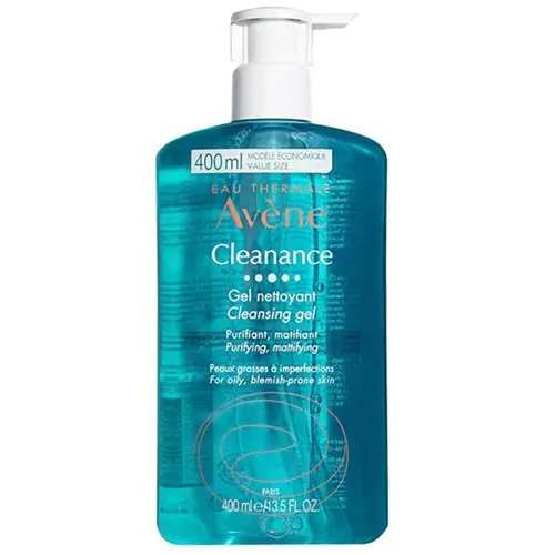 ژل شستشوی صورت کلینانس اون Avene مناسب پوست چرب و مستعد آکنه - حجم 400 میلی لیتر