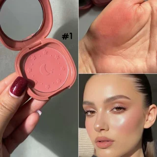 رژگونه تک رنگ آینه دار