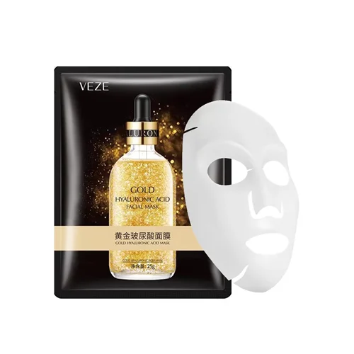 ماسک ورقه ای صورت طلا و هیالورونیک اسید VEZE - حجم 25 گرم