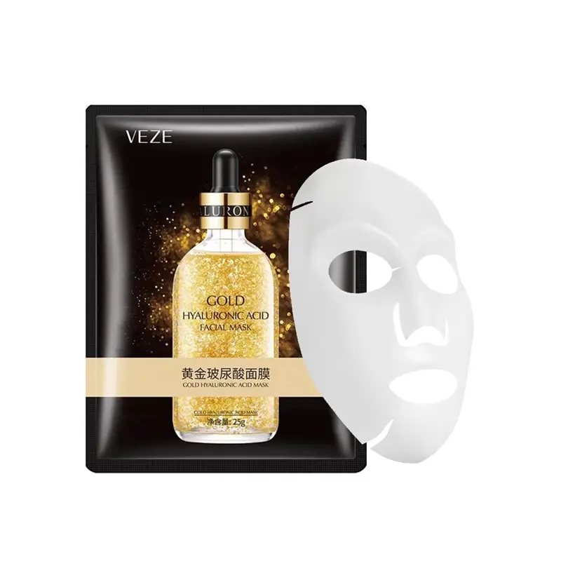 ماسک ورقه ای صورت طلا و هیالورونیک اسید VEZE - حجم 25 گرم