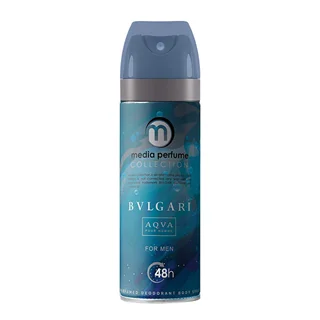 اسپری خوشبو کننده بدن مردانه مدیا مدل bvlgari - حجم 200 میلی لیتر