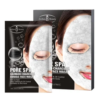 ماسک ورقه ای زغال و بامبو کینگ لاو بیوتی بیوتی مدل حبابی