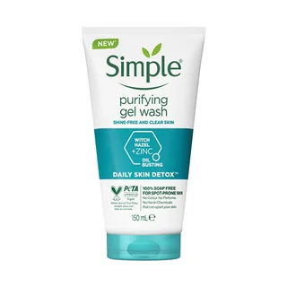 ژل شستشو صورت سیمپل مدل purifying پوست چرب و مختلط-حجم 150 میلی لیتر