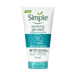 ژل شستشو صورت سیمپل مدل purifying پوست چرب و مختلط-حجم 150 میلی لیتر