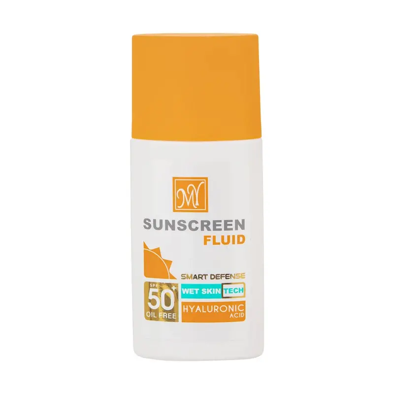 ضد آفتاب بی رنگ فلوئید مای مدل هیالورونیک اسید +SPF50 - حجم 50 میلی لیتر