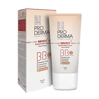 کرم پوشاننده پرودرما مخصوص پوست چرب و جوشدار با spf 40 ( بی بی کرم) بژ روشن